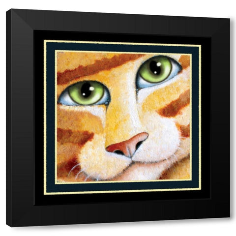 Party Night (Detail Yellow) Black Modern Wood Framed Art Print with Double Matting by Seeley, Laura