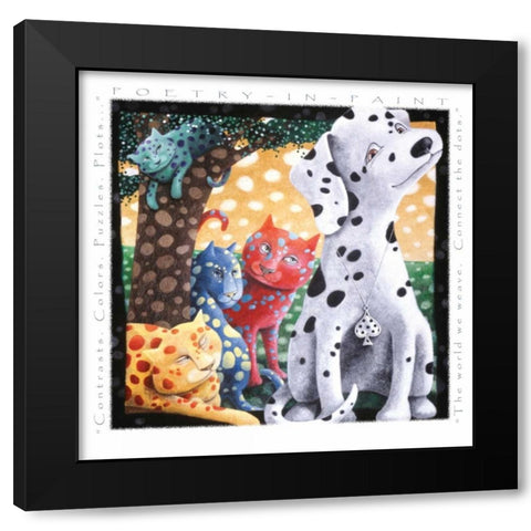 The World We Weave-Poetry in P Black Modern Wood Framed Art Print by Seeley, Laura