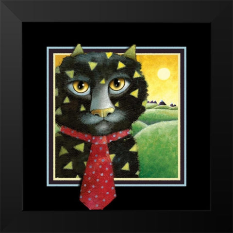 The Architect (Black) Black Modern Wood Framed Art Print by Seeley, Laura