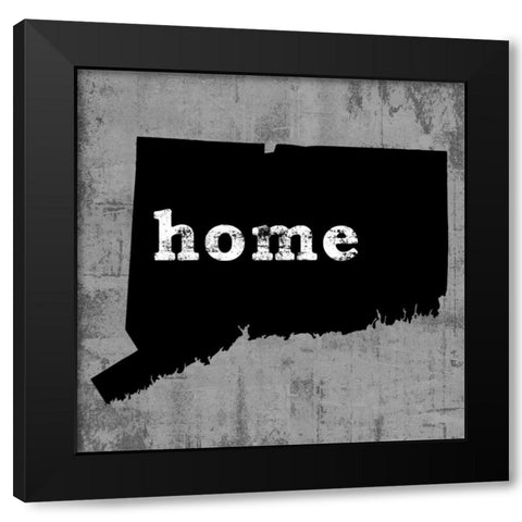 Connecticut  Black Modern Wood Framed Art Print by Wilson, Luke