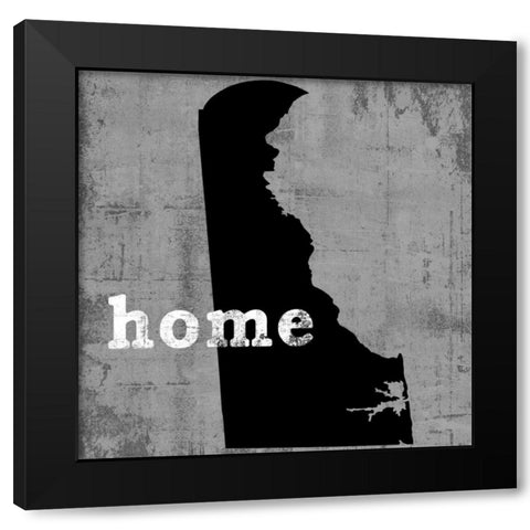 Delaware  Black Modern Wood Framed Art Print by Wilson, Luke