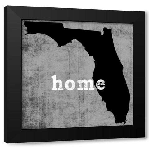 Florida  Black Modern Wood Framed Art Print by Wilson, Luke