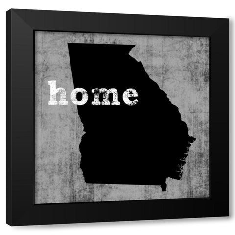 Georgia  Black Modern Wood Framed Art Print with Double Matting by Wilson, Luke