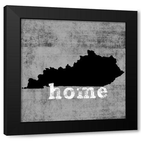 Kentucky  Black Modern Wood Framed Art Print with Double Matting by Wilson, Luke