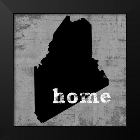 Maine  Black Modern Wood Framed Art Print by Wilson, Luke