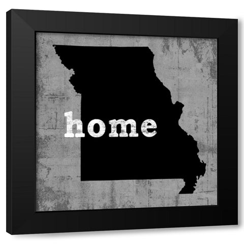 Missouri  Black Modern Wood Framed Art Print with Double Matting by Wilson, Luke