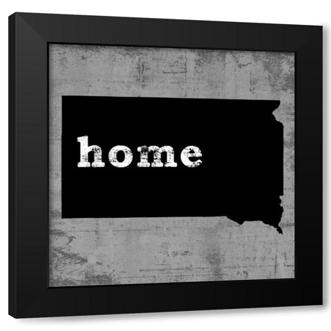 South Dakota  Black Modern Wood Framed Art Print with Double Matting by Wilson, Luke