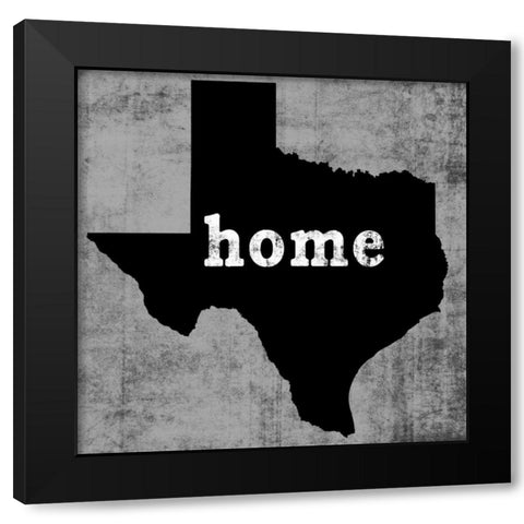 Texas Black Modern Wood Framed Art Print by Wilson, Luke