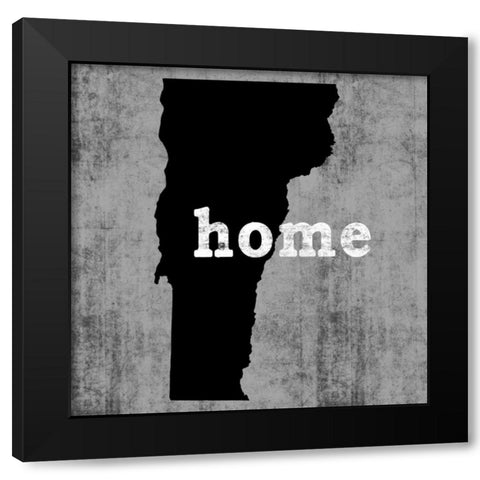 Vermont  Black Modern Wood Framed Art Print by Wilson, Luke