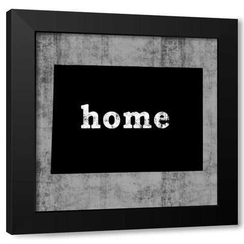 Wyoming Black Modern Wood Framed Art Print with Double Matting by Wilson, Luke