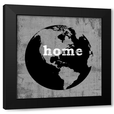 Earth Black Modern Wood Framed Art Print by Wilson, Luke