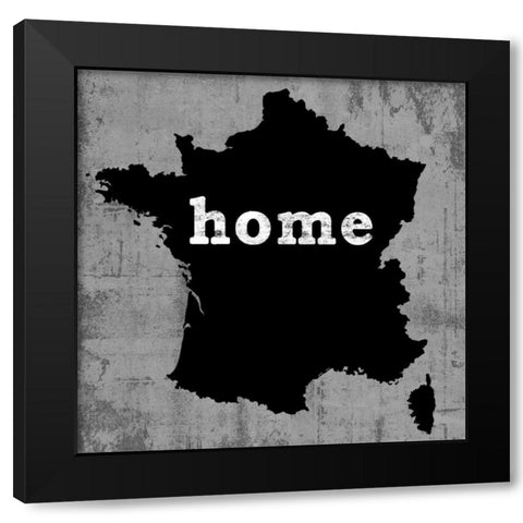 France Black Modern Wood Framed Art Print with Double Matting by Wilson, Luke