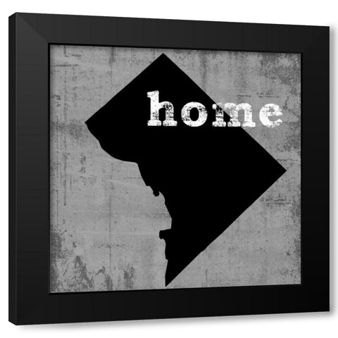 Washington D.C. Black Modern Wood Framed Art Print by Wilson, Luke