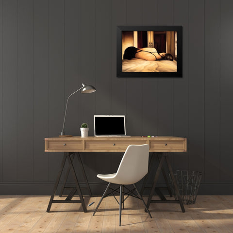 Reverie Black Modern Wood Framed Art Print by Arellano, Migdalia
