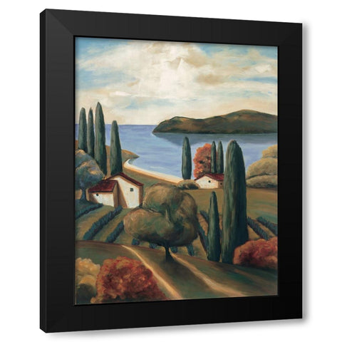 Bayside II Black Modern Wood Framed Art Print by Cooper, Michael