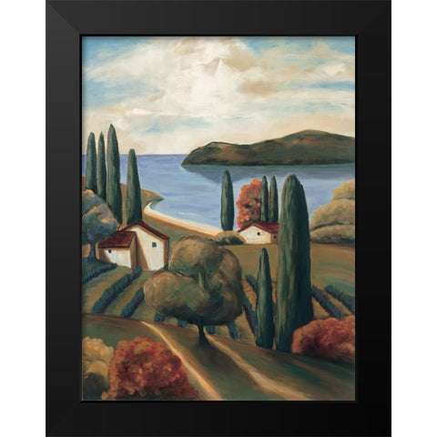 Bayside II Black Modern Wood Framed Art Print by Cooper, Michael