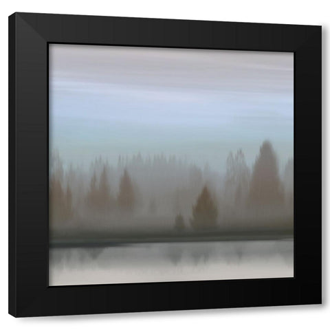 At Dawn Blue Sky I Black Modern Wood Framed Art Print with Double Matting by Clark, Madeline