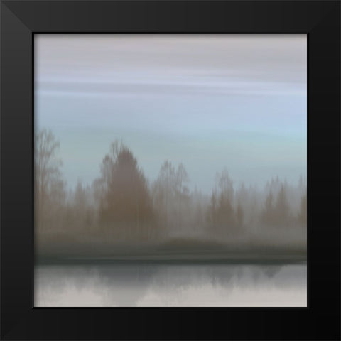At Dawn Blue Sky II Black Modern Wood Framed Art Print by Clark, Madeline