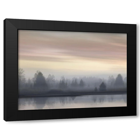 First Light IV Black Modern Wood Framed Art Print with Double Matting by Clark, Madeline