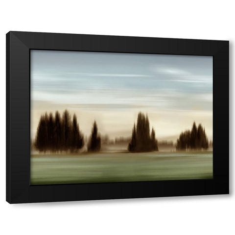New Day Blue Sky Black Modern Wood Framed Art Print with Double Matting by Clark, Madeline