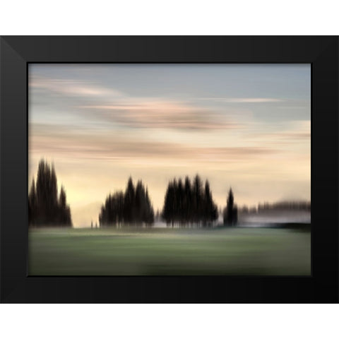 New Day Soft Black Modern Wood Framed Art Print by Clark, Madeline