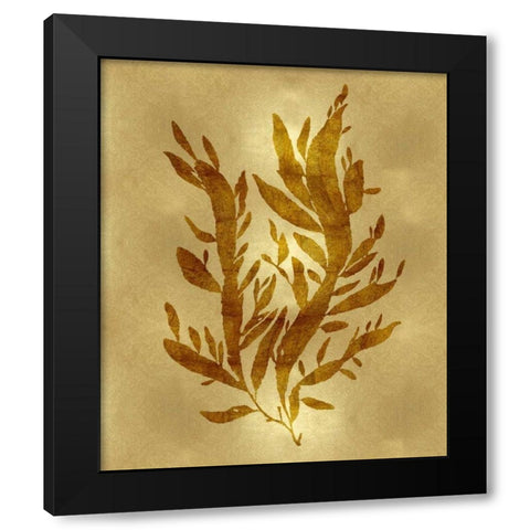 Sea Life - Gold IV Black Modern Wood Framed Art Print with Double Matting by Miller, Melonie