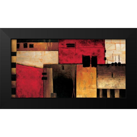 On the Horizon Black Modern Wood Framed Art Print by Hansen, Max