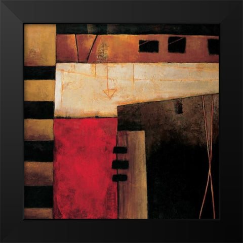 Destination II Black Modern Wood Framed Art Print by Hansen, Max