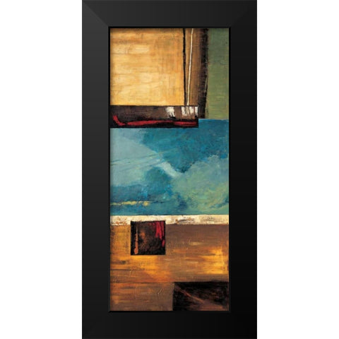 A World View I Black Modern Wood Framed Art Print by Hansen, Max