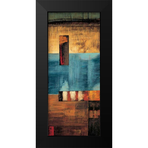 A World View II Black Modern Wood Framed Art Print by Hansen, Max
