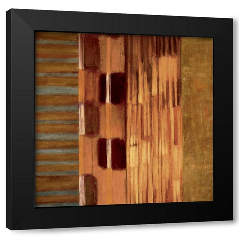 Juxtapose I Black Modern Wood Framed Art Print with Double Matting by Hansen, Max
