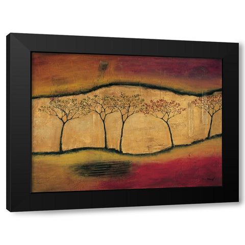 Torn Through II Black Modern Wood Framed Art Print with Double Matting by Klung, Mike