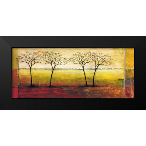 Life Line II Black Modern Wood Framed Art Print by Klung, Mike