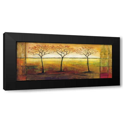 Life Line I Black Modern Wood Framed Art Print with Double Matting by Klung, Mike