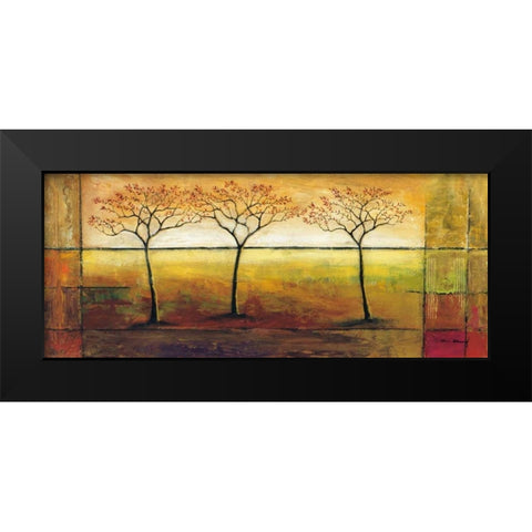 Life Line I Black Modern Wood Framed Art Print by Klung, Mike