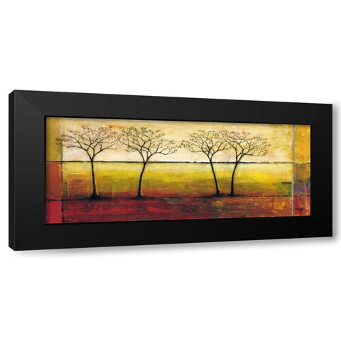 Life Line II Black Modern Wood Framed Art Print with Double Matting by Klung, Mike