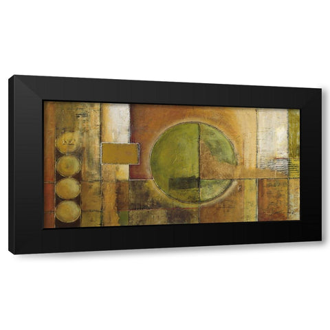 Modular Grid Black Modern Wood Framed Art Print with Double Matting by Klung, Mike