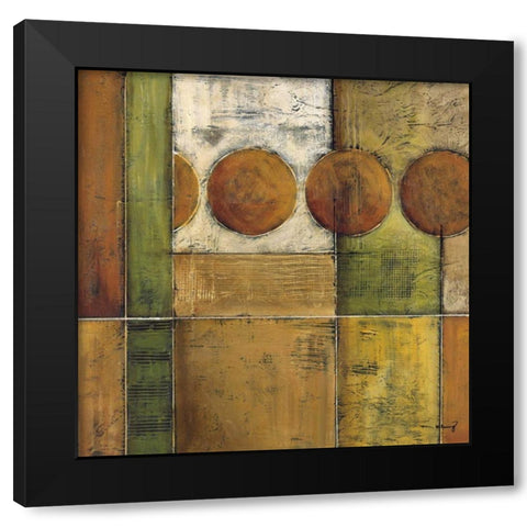 Diversity II Black Modern Wood Framed Art Print with Double Matting by Klung, Mike