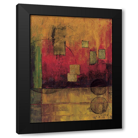 Journey II Black Modern Wood Framed Art Print with Double Matting by Klung, Mike