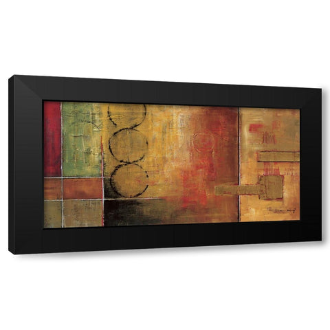 Harmony II Black Modern Wood Framed Art Print with Double Matting by Klung, Mike