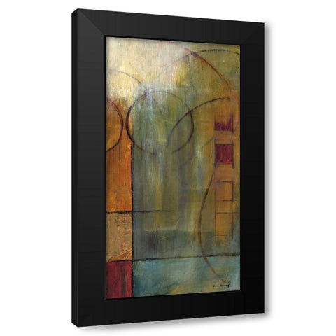 Slender Friends I Black Modern Wood Framed Art Print with Double Matting by Klung, Mike