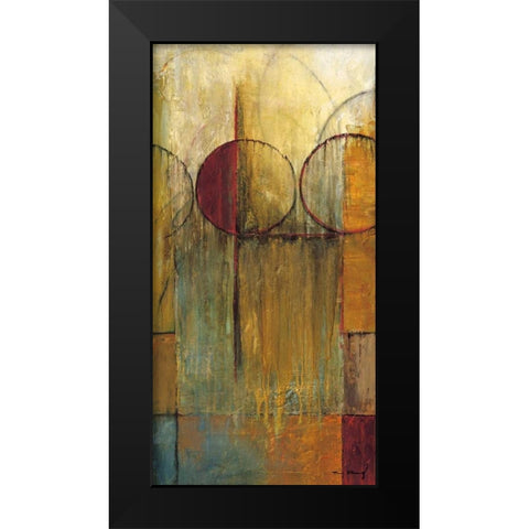 Slender Friends II Black Modern Wood Framed Art Print by Klung, Mike