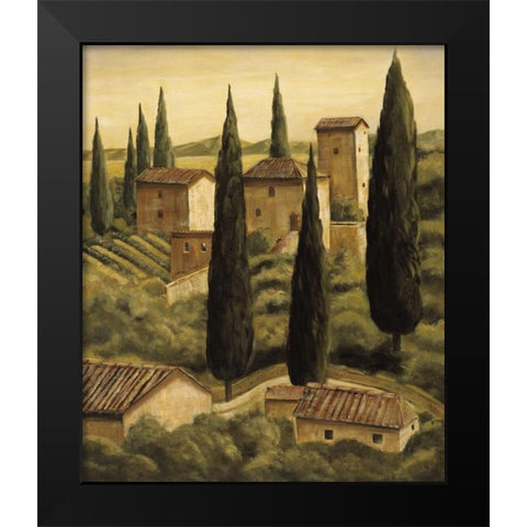 Tuscan Hillside II Black Modern Wood Framed Art Print by Moretti, Maurizio