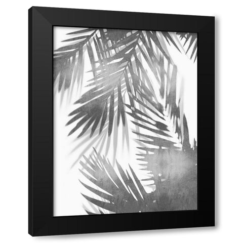 Palm Shadows IV Black Modern Wood Framed Art Print with Double Matting by Miller, Melonie