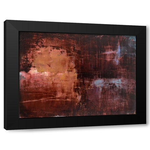 Merlot Sunset Black Modern Wood Framed Art Print by Oppenheimer, Michelle