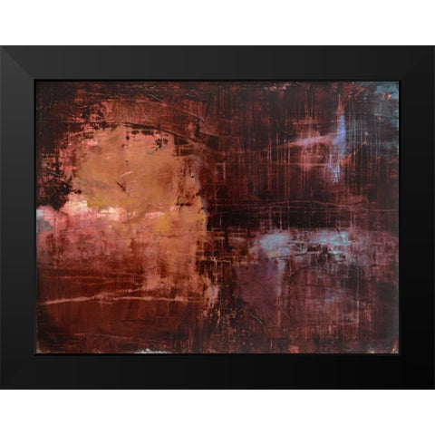 Merlot Sunset Black Modern Wood Framed Art Print by Oppenheimer, Michelle