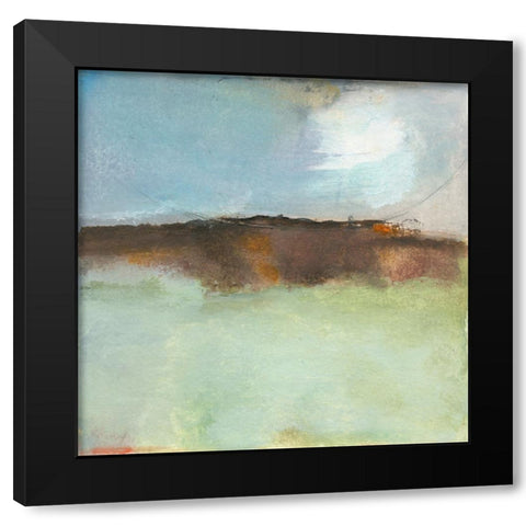 Fluctuation Black Modern Wood Framed Art Print by Oppenheimer, Michelle