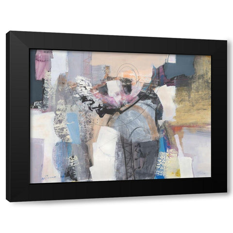 è ok Black Modern Wood Framed Art Print by Piovan, Maurizio