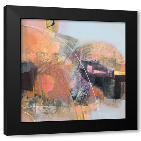 Oltre lorizzonte Black Modern Wood Framed Art Print with Double Matting by Piovan, Maurizio