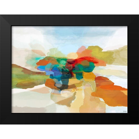 Fracture I Black Modern Wood Framed Art Print by Tienhaara, Michael